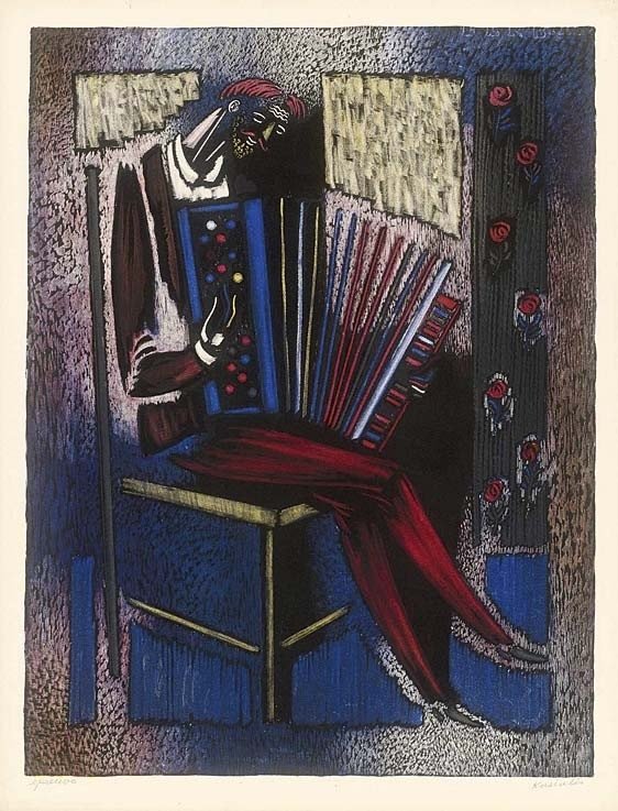 Vytautas Kasiulis, „Akordeonistas“, XX a. 6 ir 7-asis dešimtmečiai