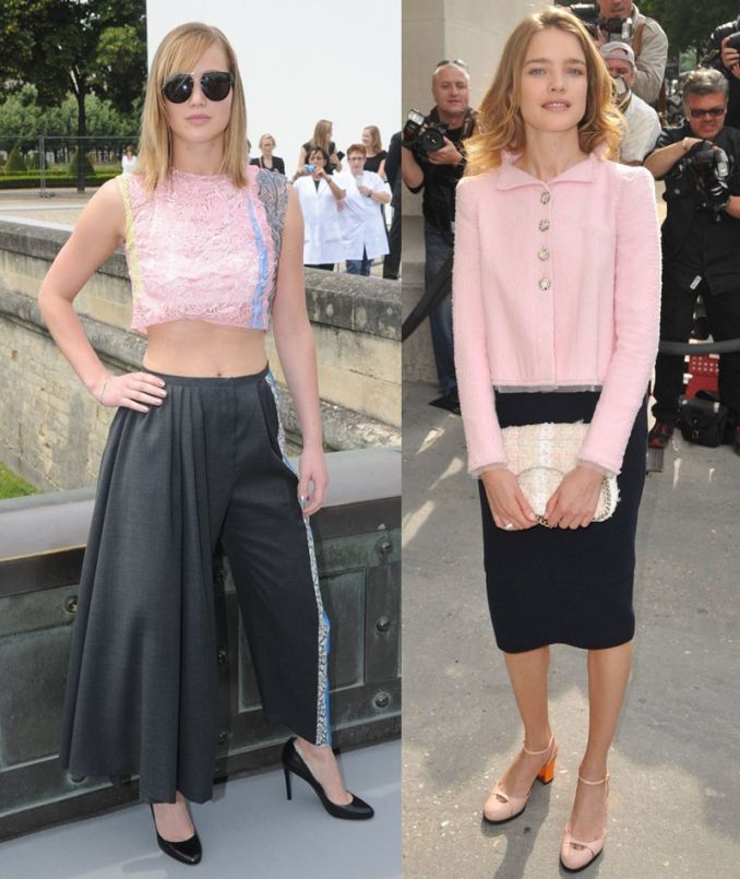 Aktorė Jennifer Lawrence ir manekenė Natalia Vodianova