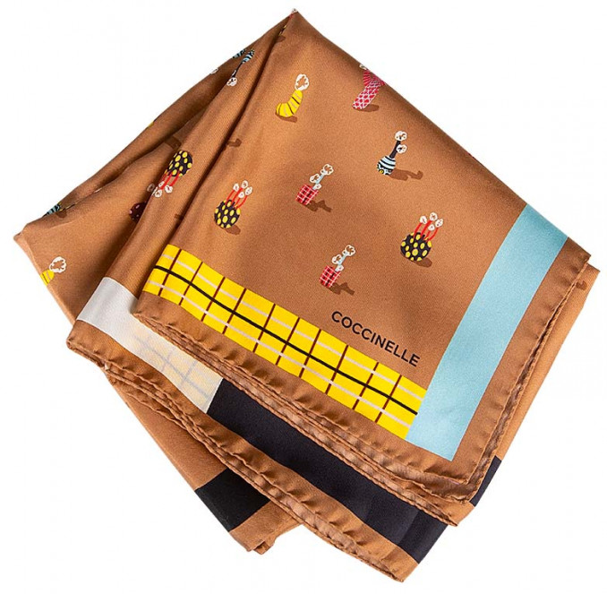 Šilkinė skarelė, 99 Eur, COCCINELLE