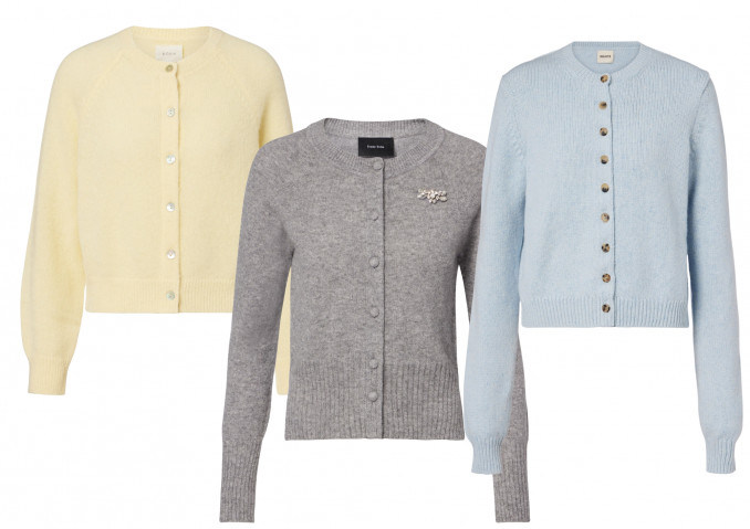 Kardiganai: „Dôen“, „Simone Rocha“, „Khaite“