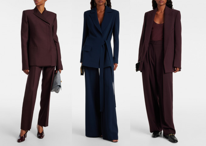 Kelnių kostiumai: „Victoria Beckham“ (1,3), „Elie Saab“