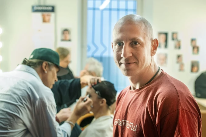 Kadrai iš spektaklio užkulisių