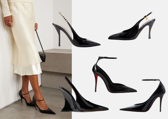 Lakuotos odos aukštakulniai: „Gianvito Rossi“, „Christian Louboutin“, „Paris Texas“, „Loewe“, „Amina Muaddi“