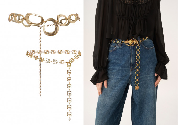 Metaliniai diržai: „Zimmermann“, „Magda Butrym“, „Chloe“