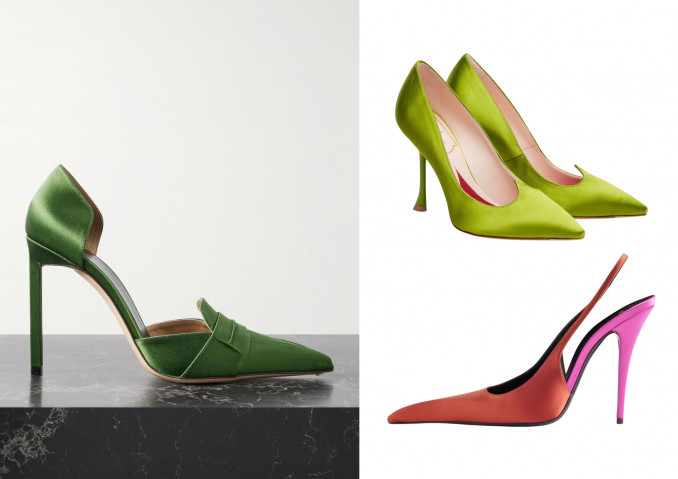 Satino aukštakulniai: „Tom Ford“, „Roger Vivier“, „Saint Laurent“