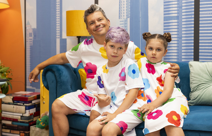 Linksmoji šeimynėlė -tėtis, Gabrielius ir Smiltė