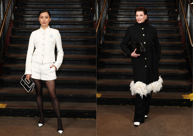 Fala Chen ir Linda Evangelista, „Métiers d’Art“ 2026 m. mados šou