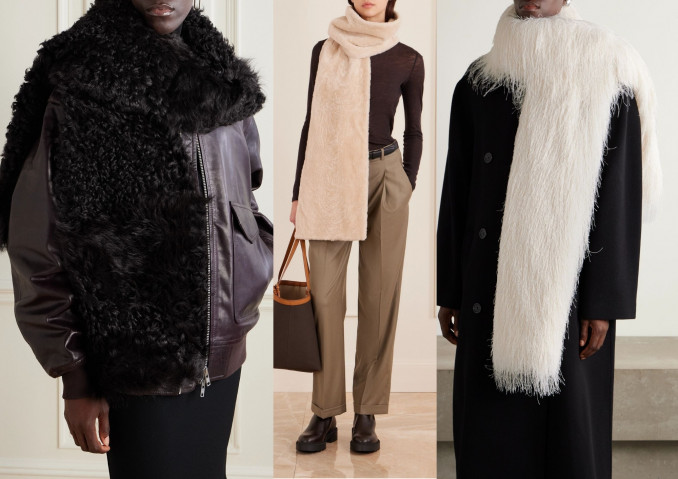 Šalikai: „Nour Hammour“, „The Row“, „Dries Van Noten“