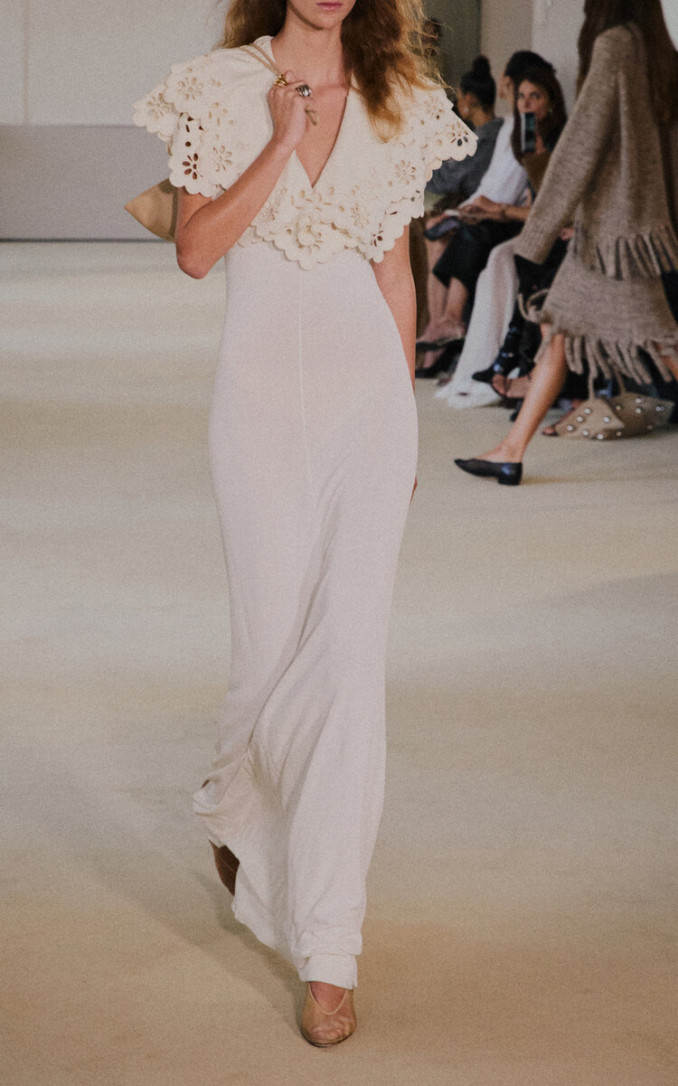 Altuzarra Penrose Broderie Anglaise Jersey Maxi Dress
