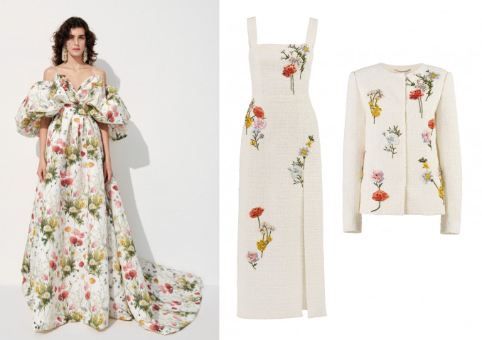 „Carolina Herrera“ modelis, diržas, delninė ir kelnės