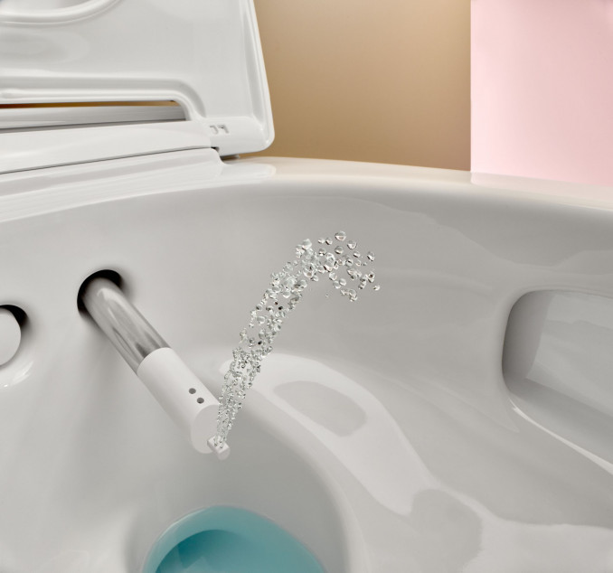 Geberit WC puodas su apiplovimo funkcija moterims