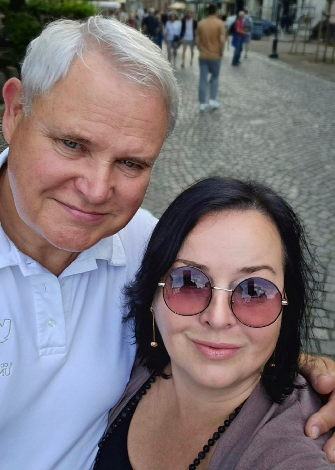 Vytautas Grubliauskas su žmona Inga