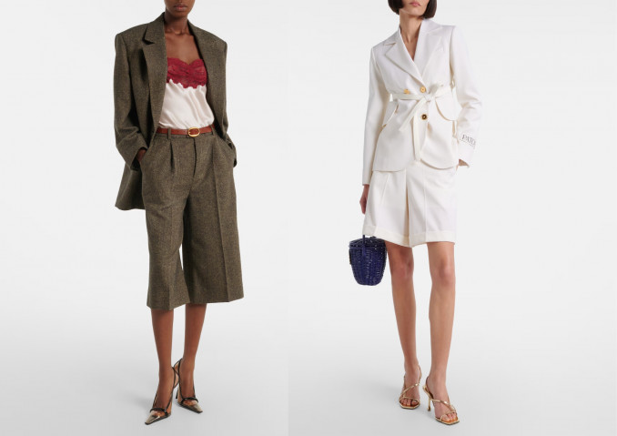 Kostiumėliai: „Saint Laurent“, „Patou“