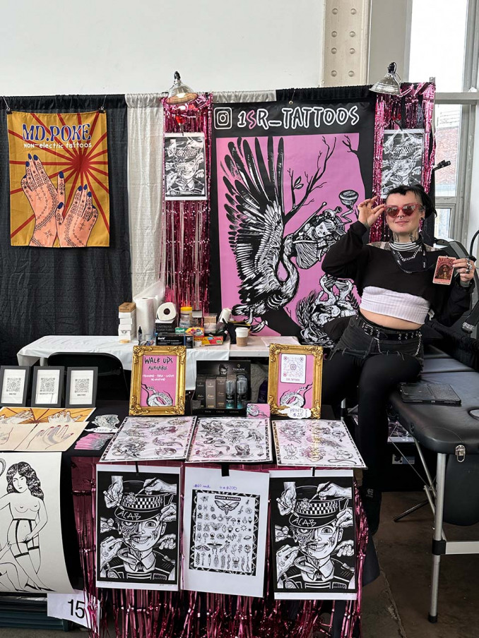 Niujorko tatuiruočių konferencijoje, 2025m. lapkritis