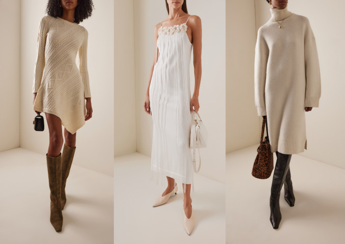 Suknelės: „Staud“, „Jil Sander“, „Toteme“