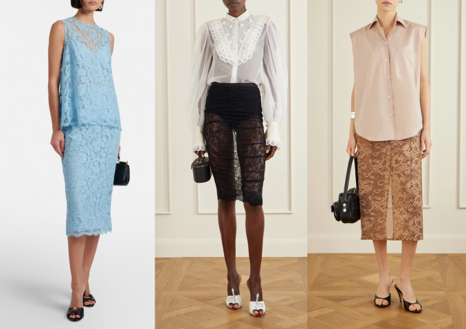 Ansamblis, „Dolce&Gabbana”, sijonai, „Valentino Garavani” ir „Acne Studios”