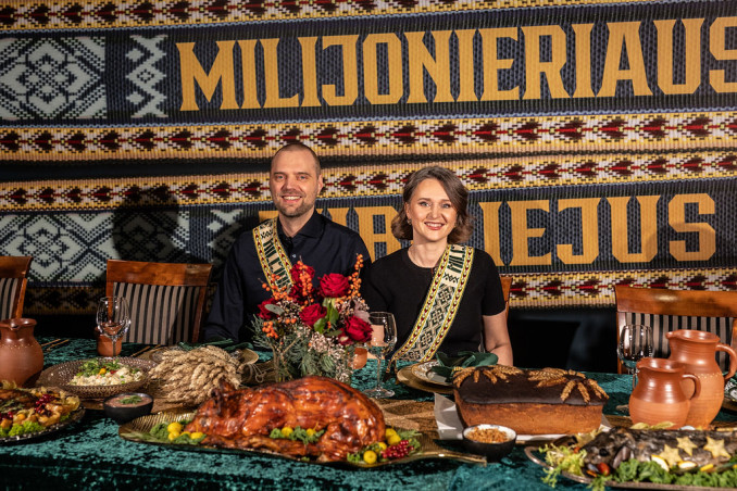 Milijonieriaus jubiliejus - Vidmantas su žmona Lina