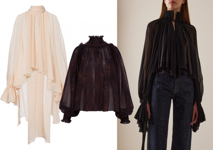 Palaidinės: „Blumarine“, „Siedres“, „Khaite“