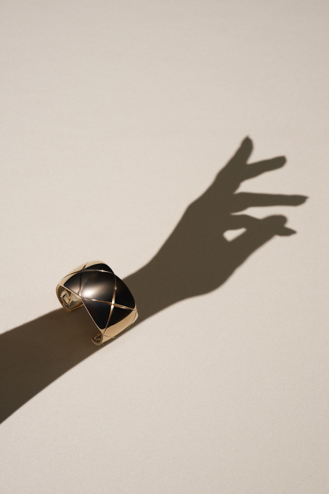 Dygsniuoto motyvo 18 karatų aukso „Coco Crush“ apyrankė